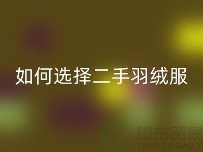 如何选择二手蒙口羽绒服安博网_安博(中国)平台@上海库存服装安博网_安博(中国)公司