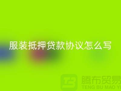 服装抵押贷款协议怎么写才有效？——以上海库存服装安博网_安博(中国)公司为例