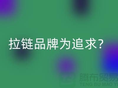 拉链品牌为追求？还是为时尚？_废铜拉链安博网_安博(中国)公司