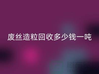废丝造粒安博网_安博(中国)多少钱一吨？揭秘废丝再生利用的市场行情